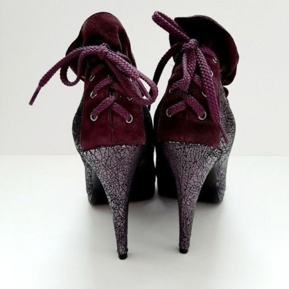 BCBGENERATION Michah Stilleto High Heels Purple Metallic Pumps Shoes Sz 9 - Picture 10 of 15